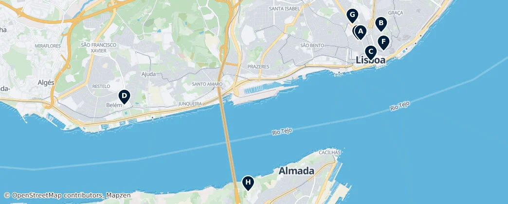 Map of Lisbon