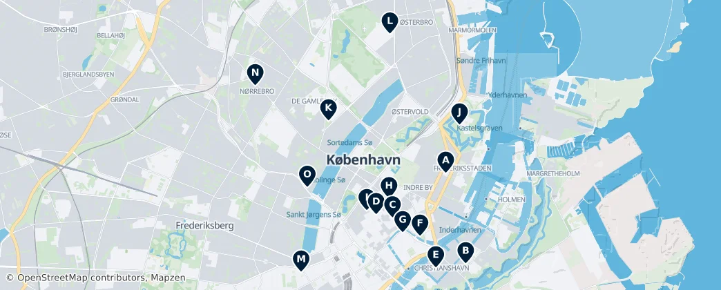 Map of Copenhagen