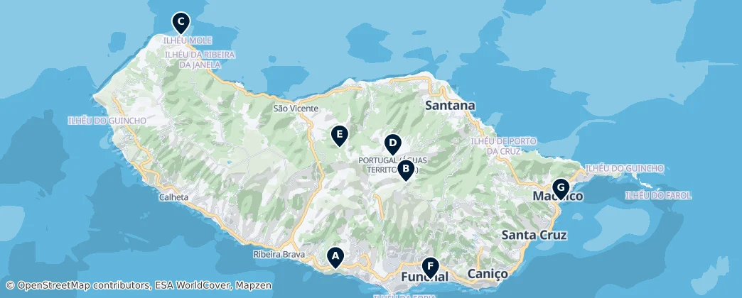Map of Madeira