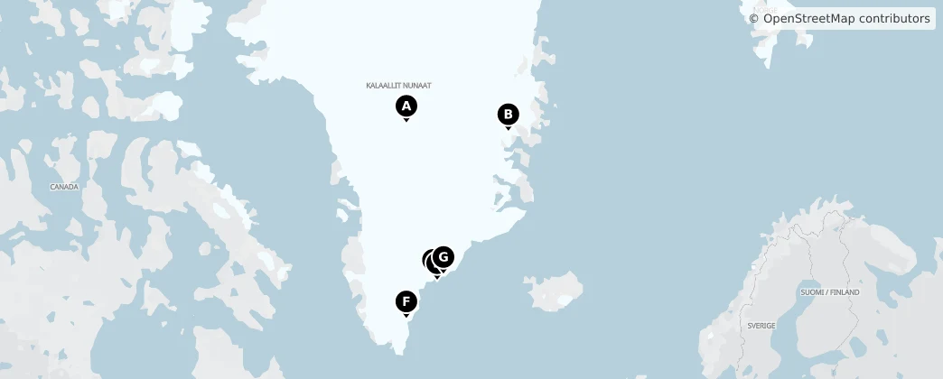 Map of Greenland