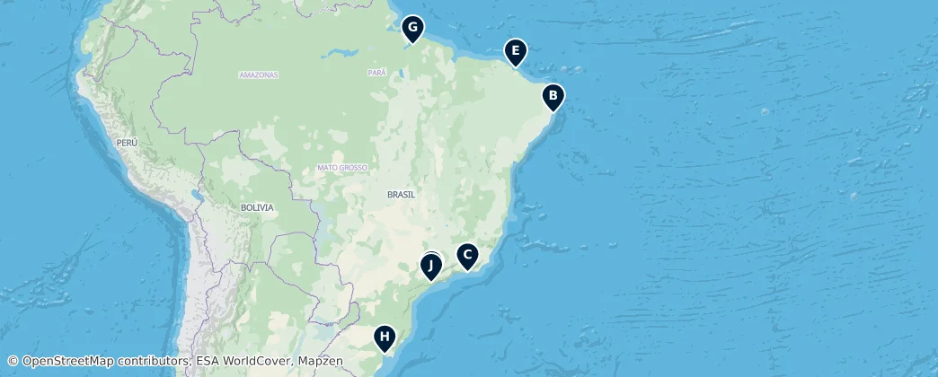 Map of Brazil