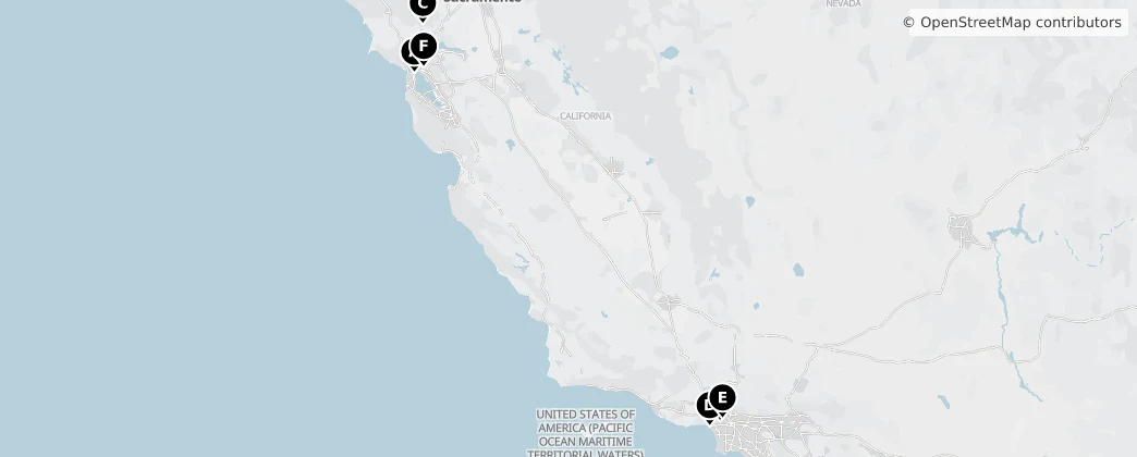 Map of California