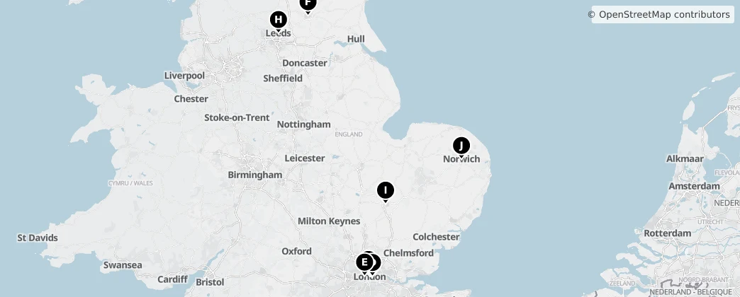 Map of England