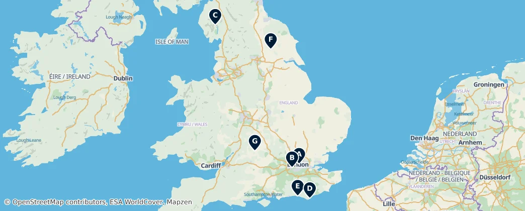 Map of United Kingdom