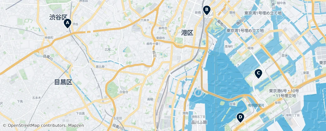 Map of Minato