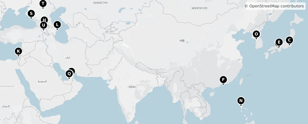 Map of Asia