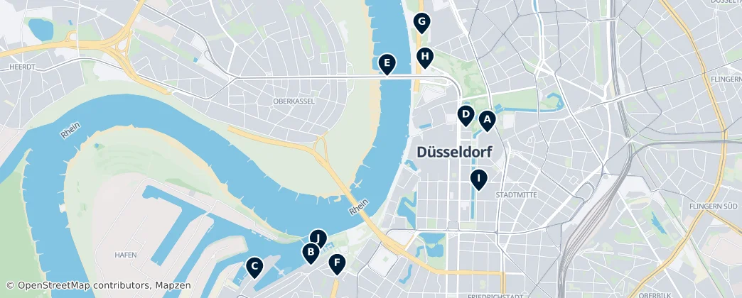 Map of Dusseldorf