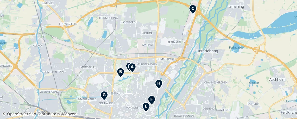Map of Munich