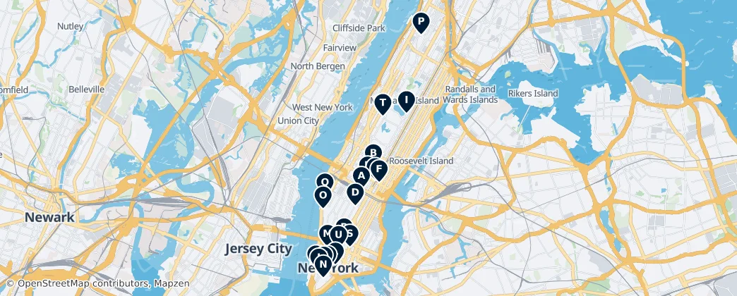 Map of Manhattan