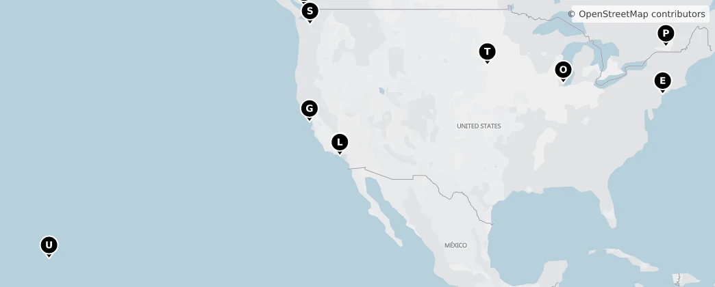 Map of North America