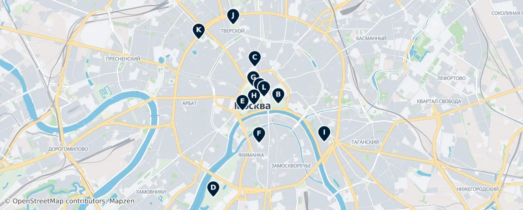 Map of Moscow