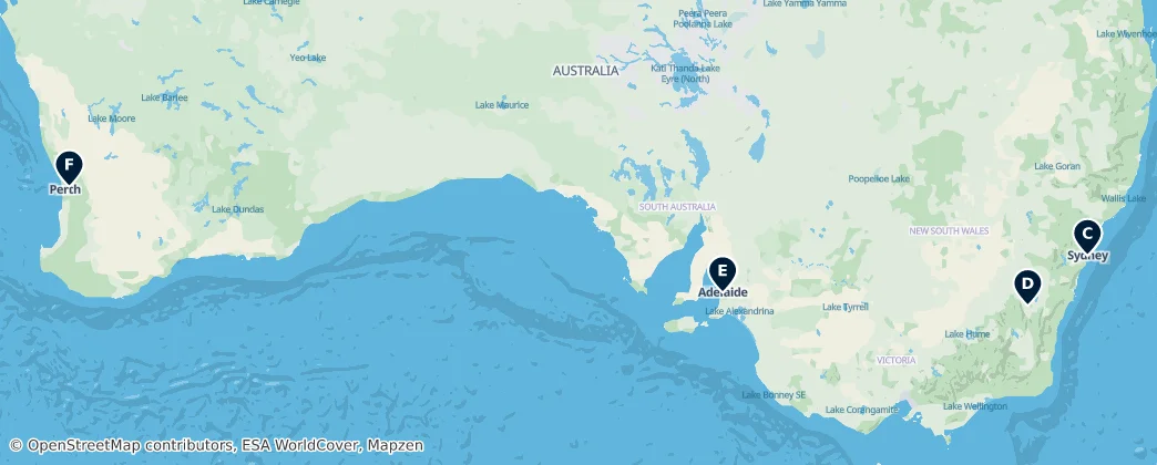 Map of Australia