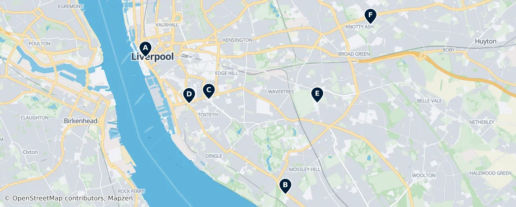 Map of Liverpool