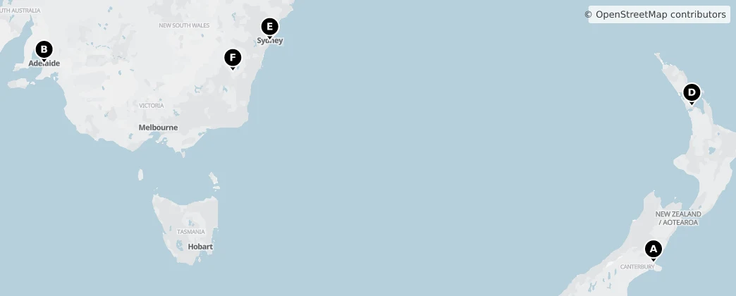 Map of Oceania