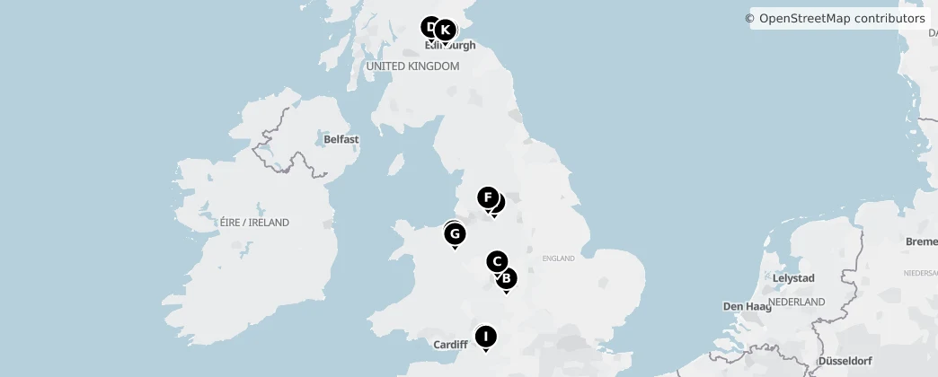Map of United Kingdom