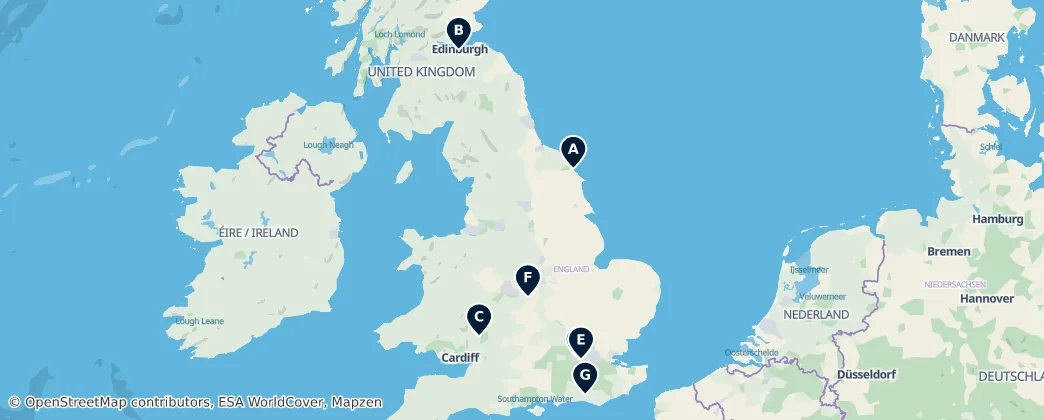 Map of United Kingdom