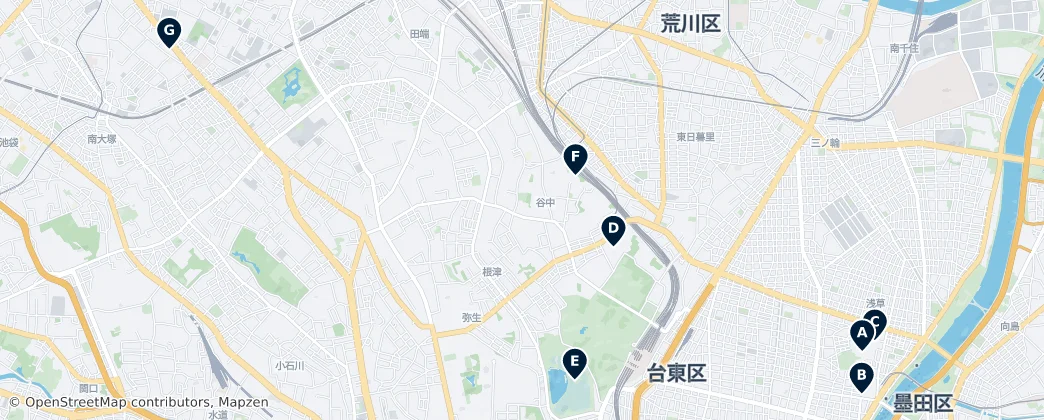 Map of Arakawa