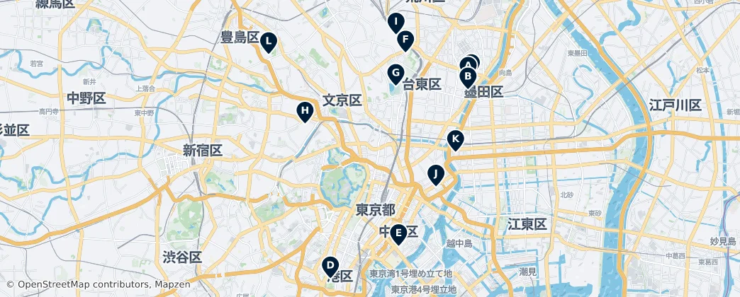 Map of Chiyoda