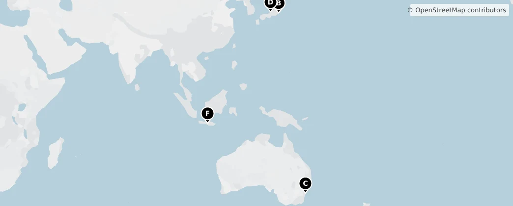 Map of Oceania