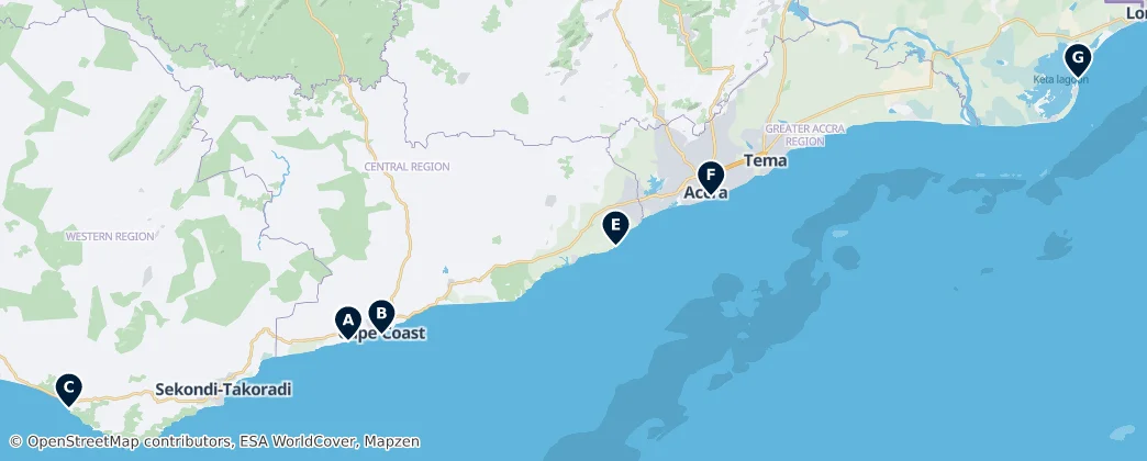Map of Ghana