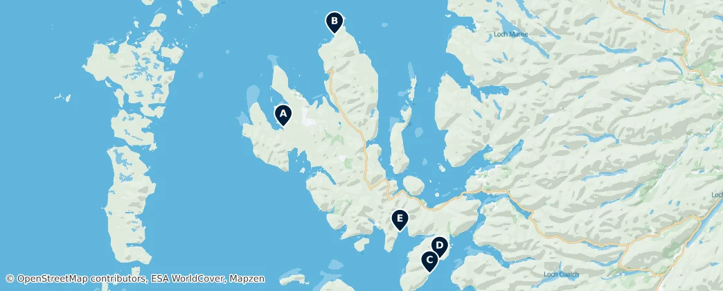 Map of Isle of Skye