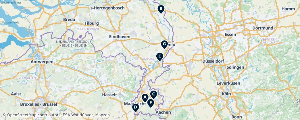 Map of Limburg