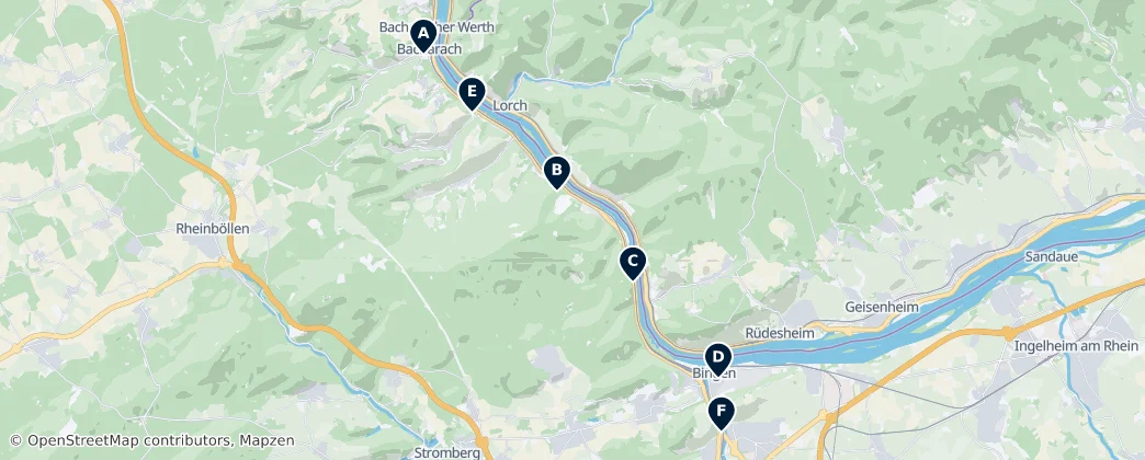Map of Mainz-Bingen