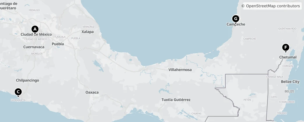 Map of Mexico