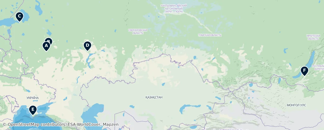 Map of Russia