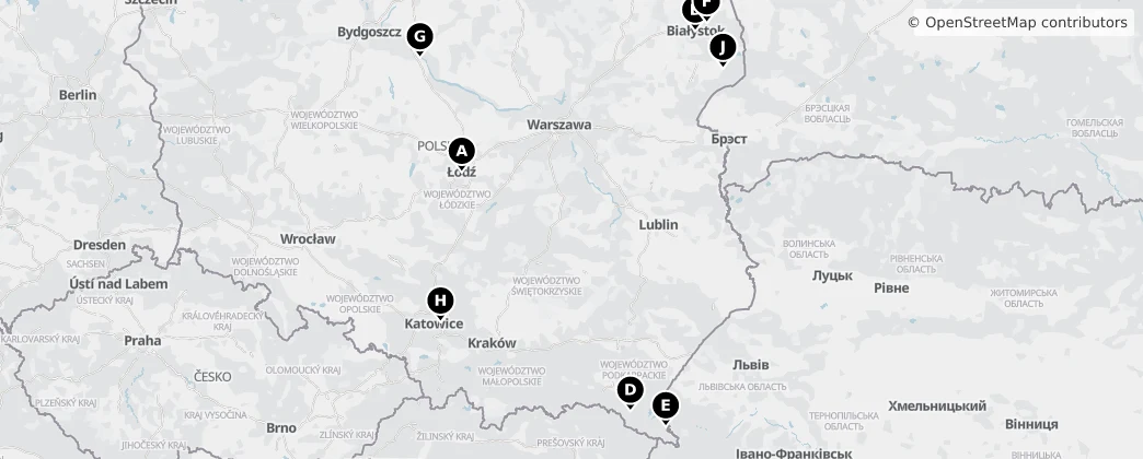Map of Poland