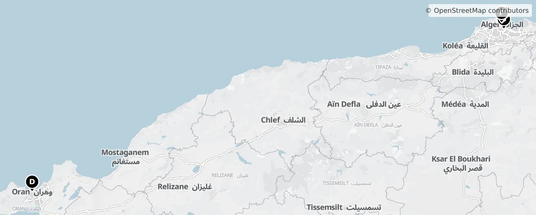 Map of Algeria