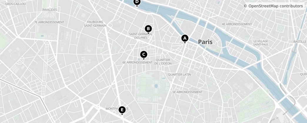Map of 6th Arrondissement