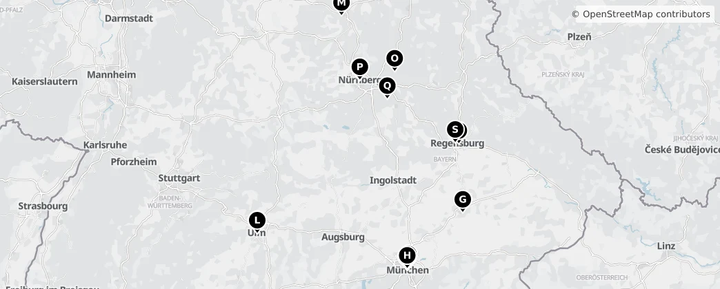 Map of Bavaria