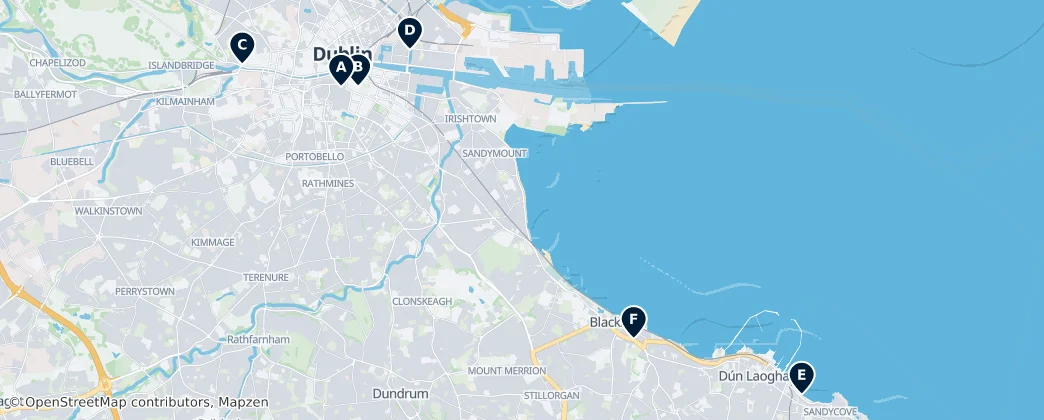 Map of County Dublin