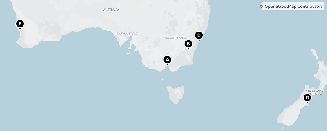 Map of Oceania