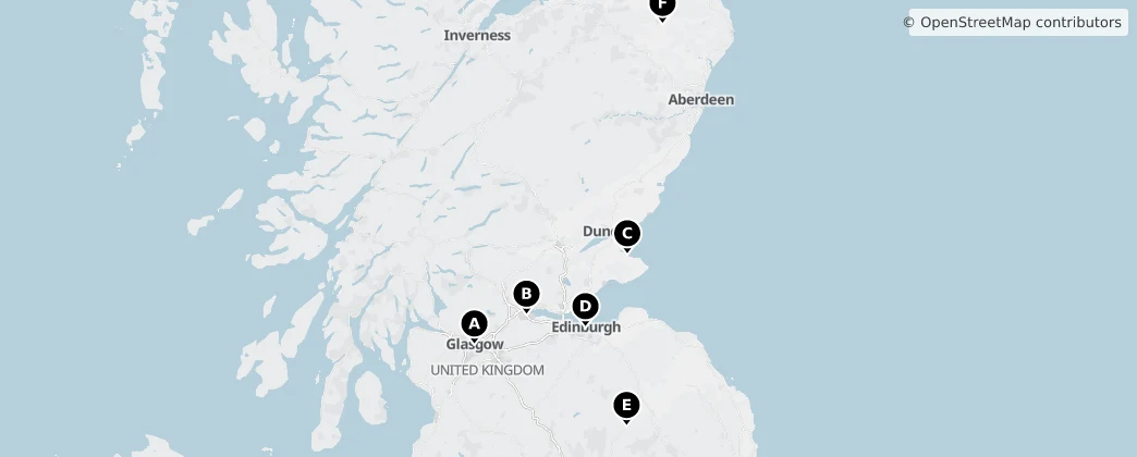 Map of Scotland