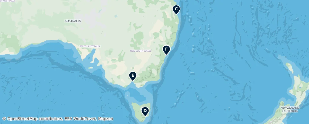 Map of Oceania