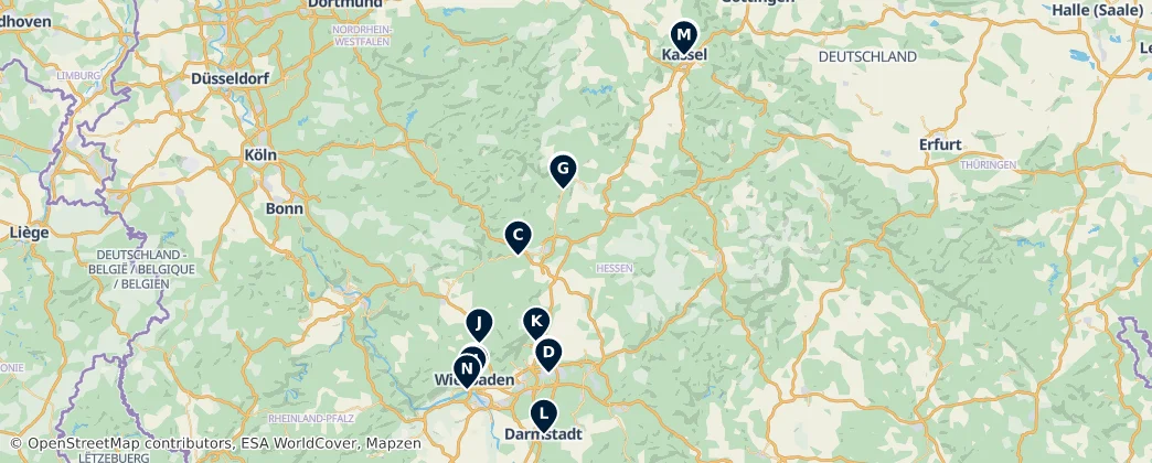Map of Hesse