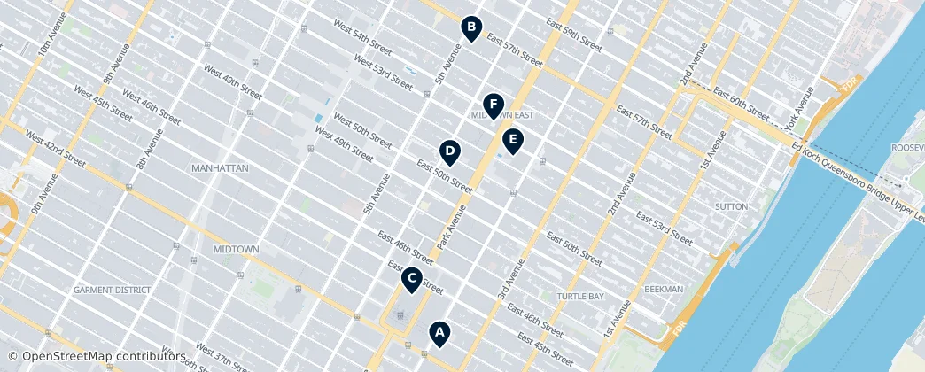 Map of Midtown East