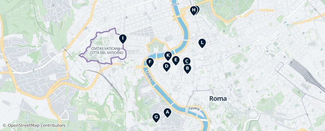 Map of Vatican City