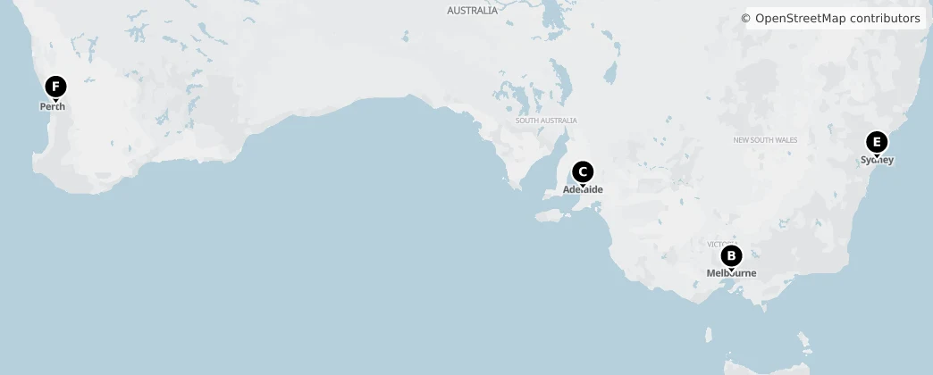 Map of Australia