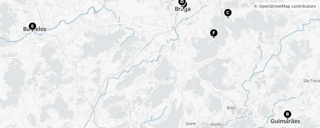 Map of Braga