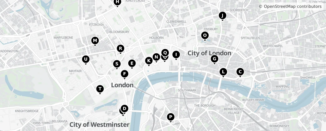 Map of City of London