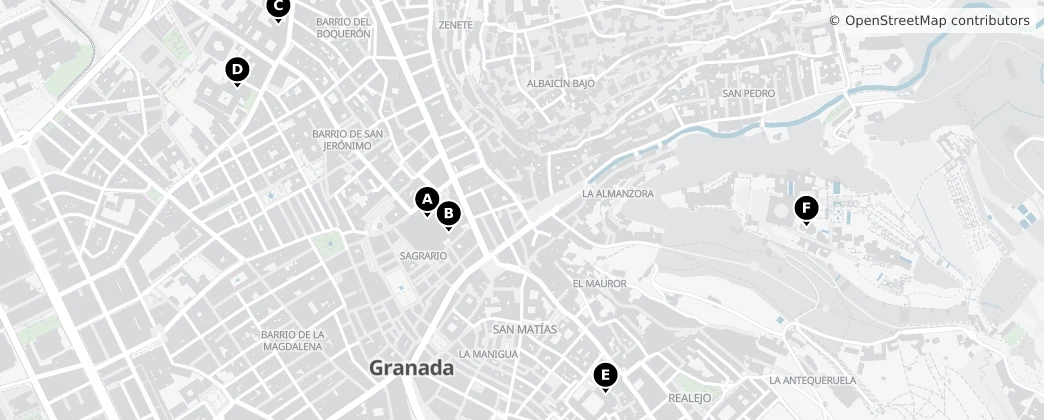 Map of Granada