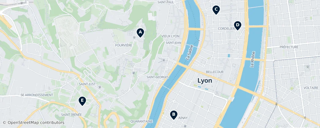 Map of Historic Site of Lyons