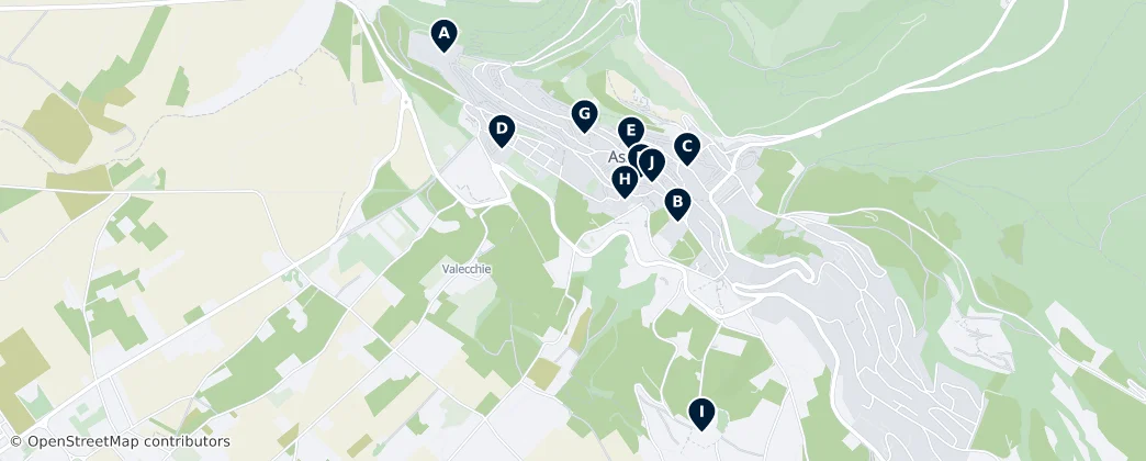 Map of Parco Regionale del Monte Subasio