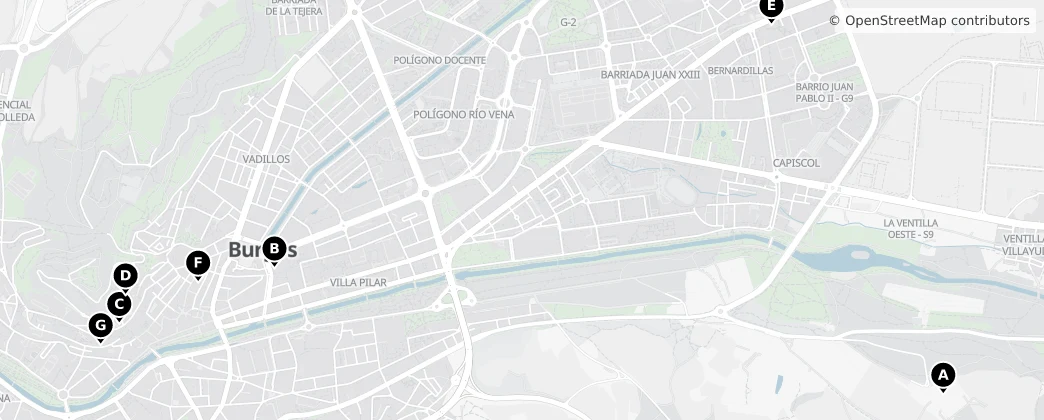 Map of Burgos