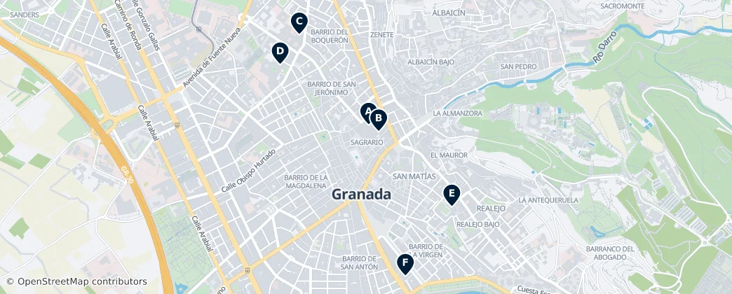 Map of Granada