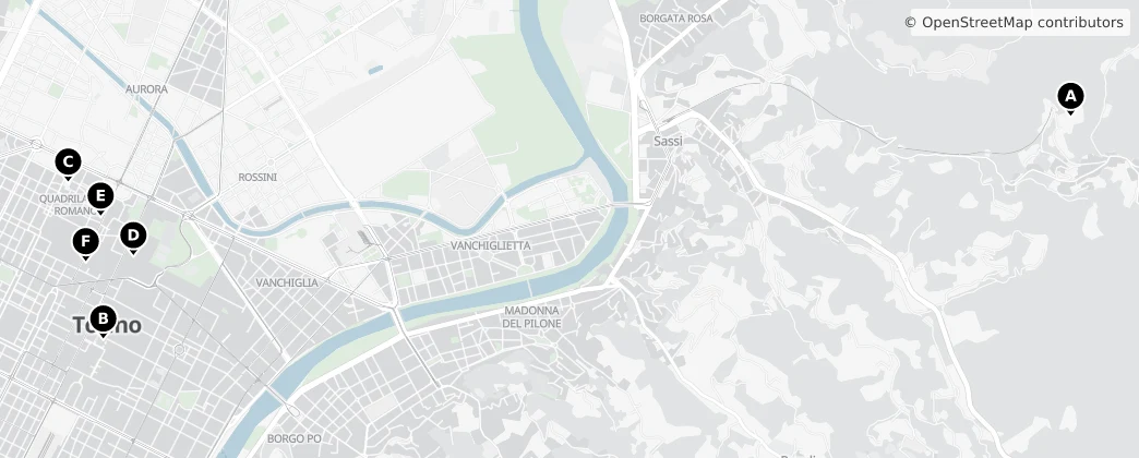 Map of Metropolitan City of Turin