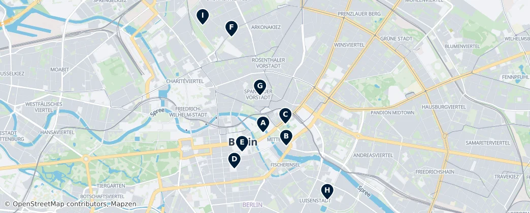 Map of Mitte